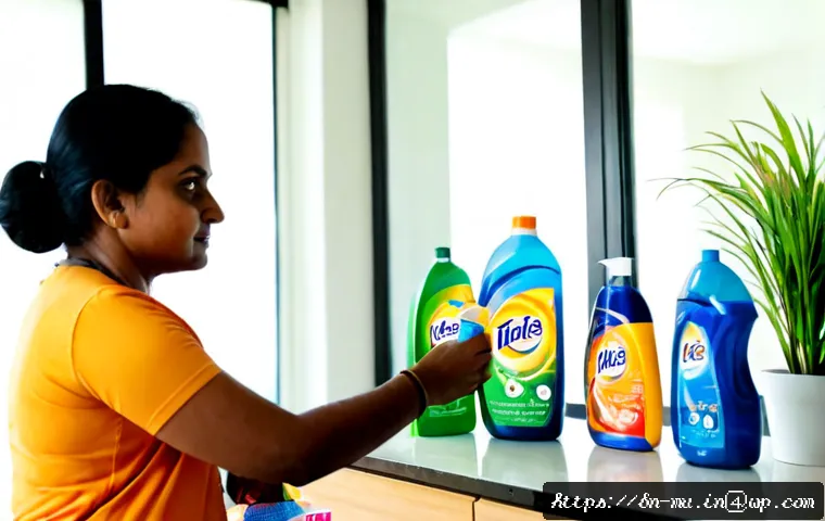 그린워싱과 소비자 교육의 필요성 - Photorealistic consumer education scene in a bright Bangladesh-inspired modern home, a middle-aged S...